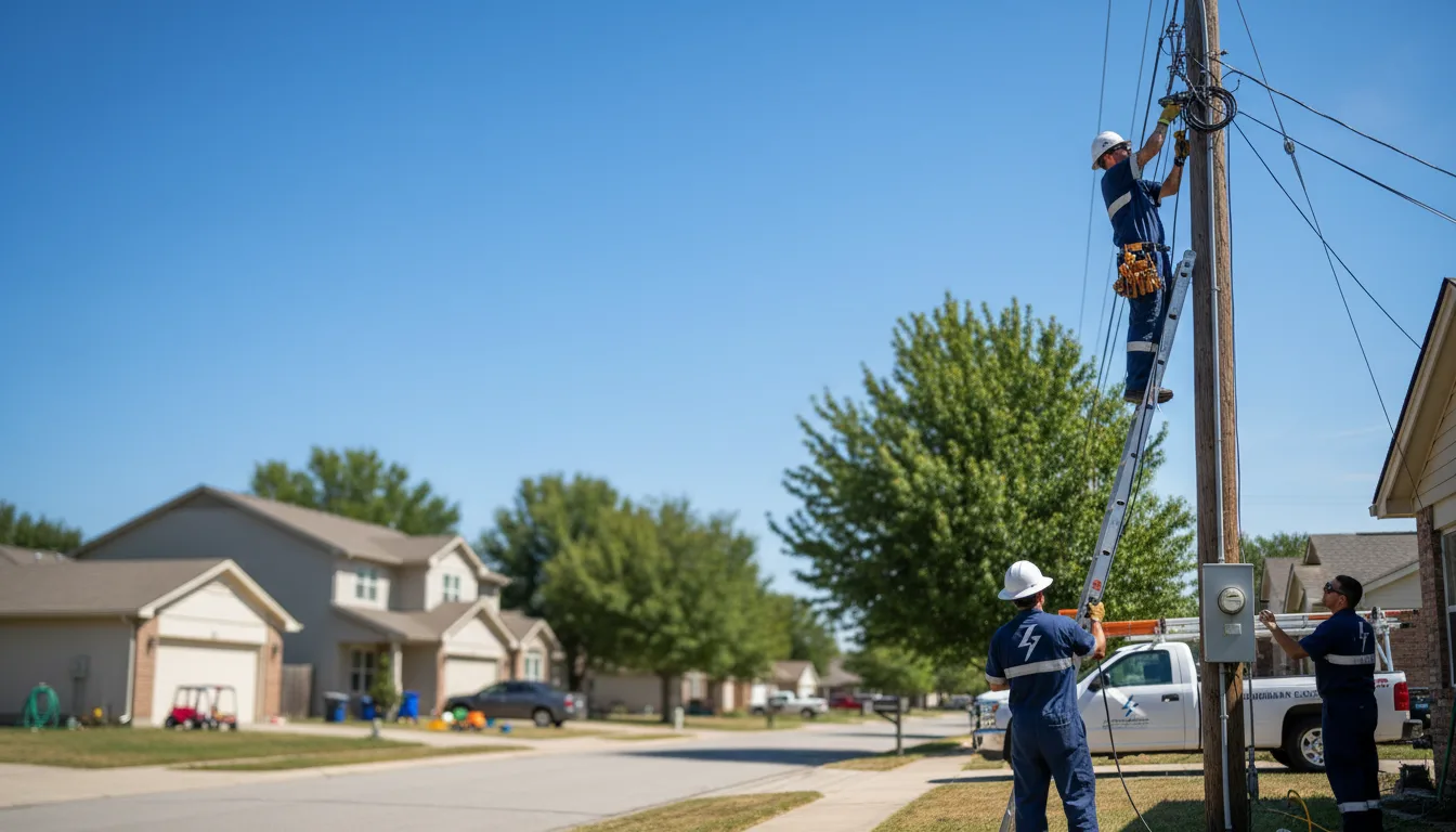 Residential electrician providing installation services in Paris, TX